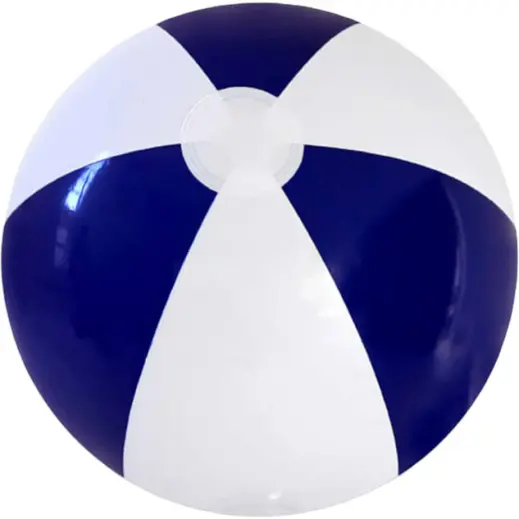40cm Two-Tone Beach Ball Navy-White
